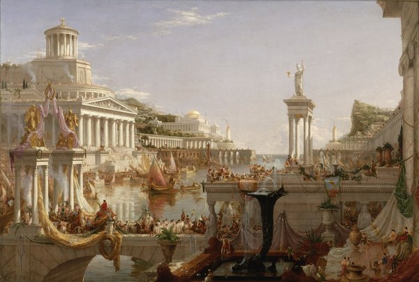 tableaux-pour-hall - Le Cours de l'Empire : L'Achèvement de l'Empire — Thomas Cole - BRIDGEMAN IMAGES