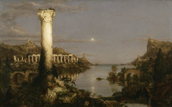 tableaux-pour-hall - Le Cours de l'Empire : Désolation — Thomas Cole - BRIDGEMAN IMAGES