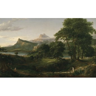  - Le Cours de l'Empire : L'État Arcadien ou Pastoral — Thomas Cole - BRIDGEMAN IMAGES