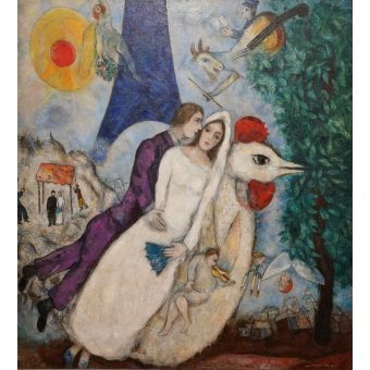  - Les Mariés de la Tour Eiffel — Marc Chagall -  Chagall, Marc 
