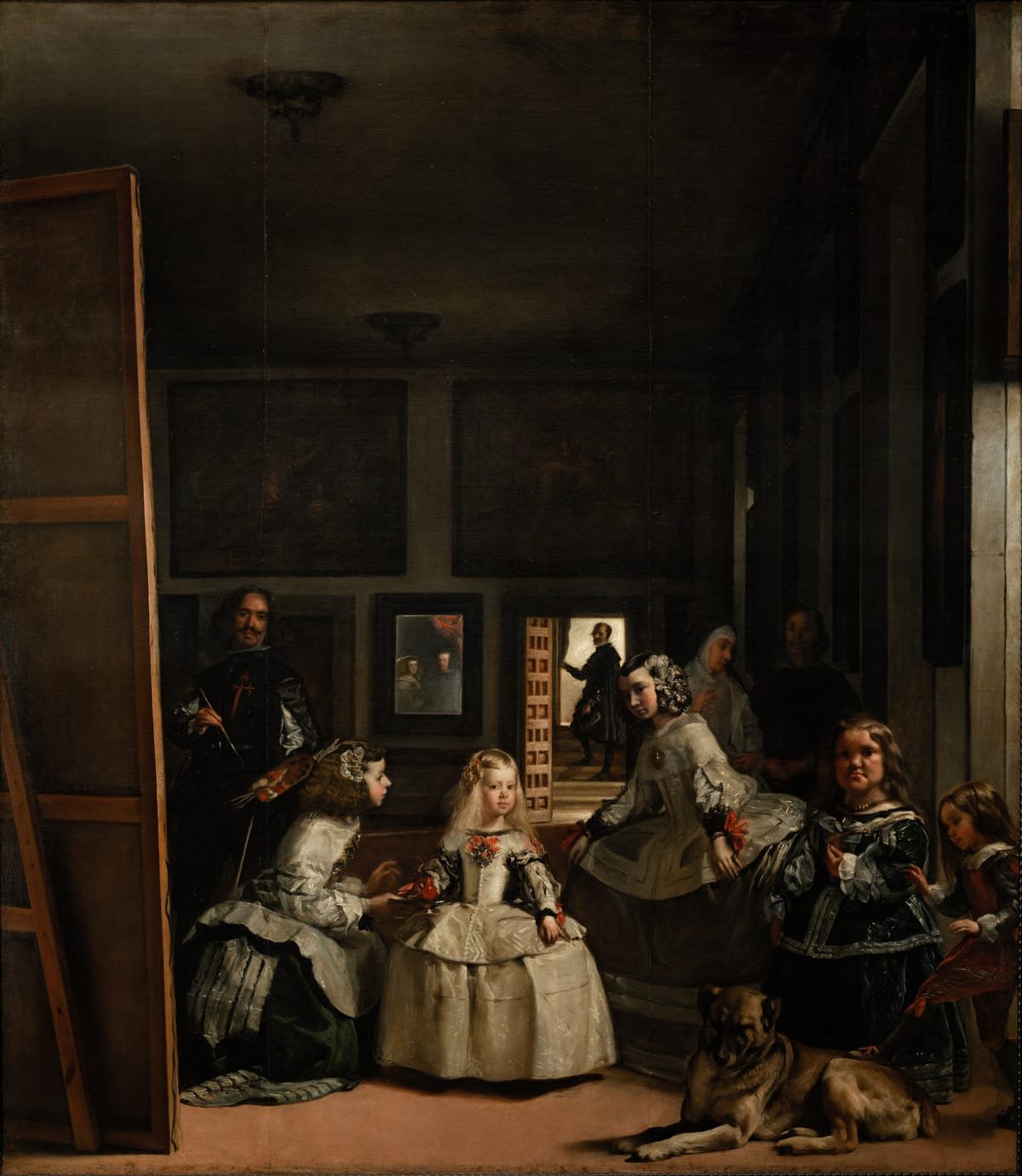 tableaux-de-portraits - Tableau -Las meninas, familia de Felipe IV-, Diego de Silva Velazquez - Velazquez, Diego de Silva