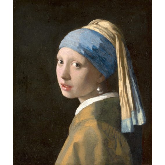 Cuadro de Retrato - La joven de la perla, Johannes Vermeer