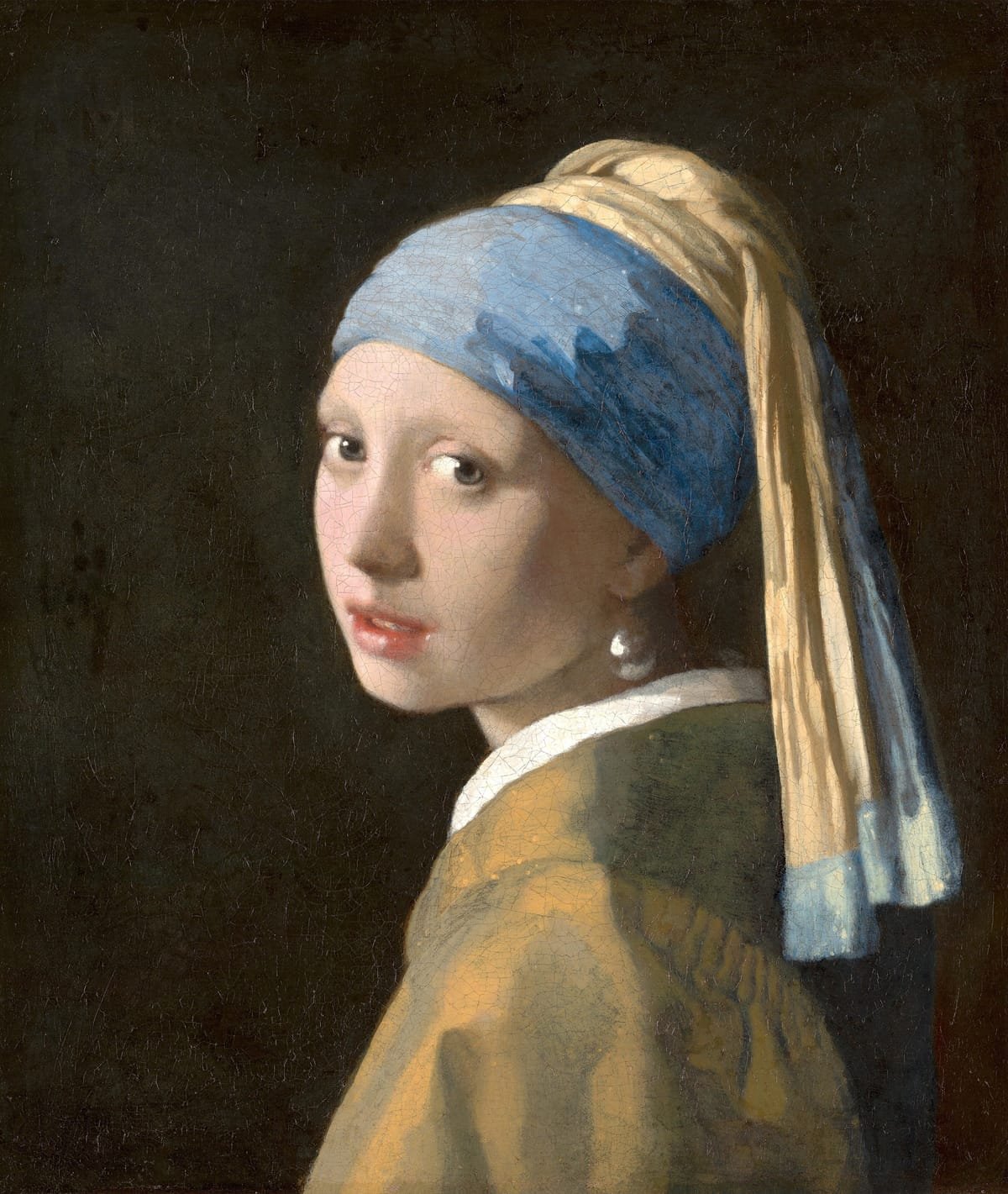 tableaux-de-portraits - Cuadro de Retrato - La joven de la perla, Johannes Vermeer - Vermeer, Johannes