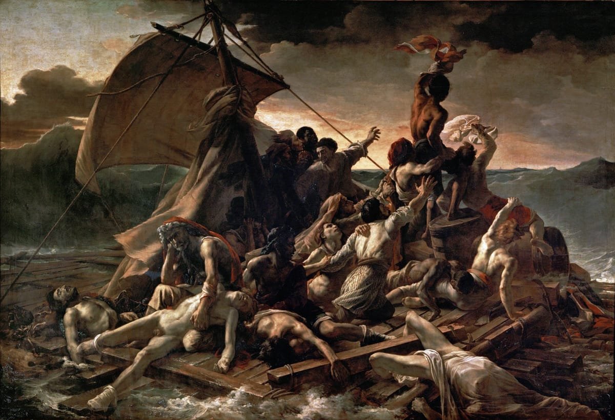 tableaux-de-portraits - Tableau -La Balsa De La Medusa-, Theodore Gericault - Gericault, Theodore