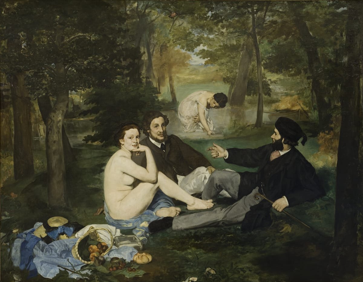 tableaux-de-portraits - Tableau -Le Déjeuner sur l'Herbe, 1863-, Eduard Manet - Manet, Eduard