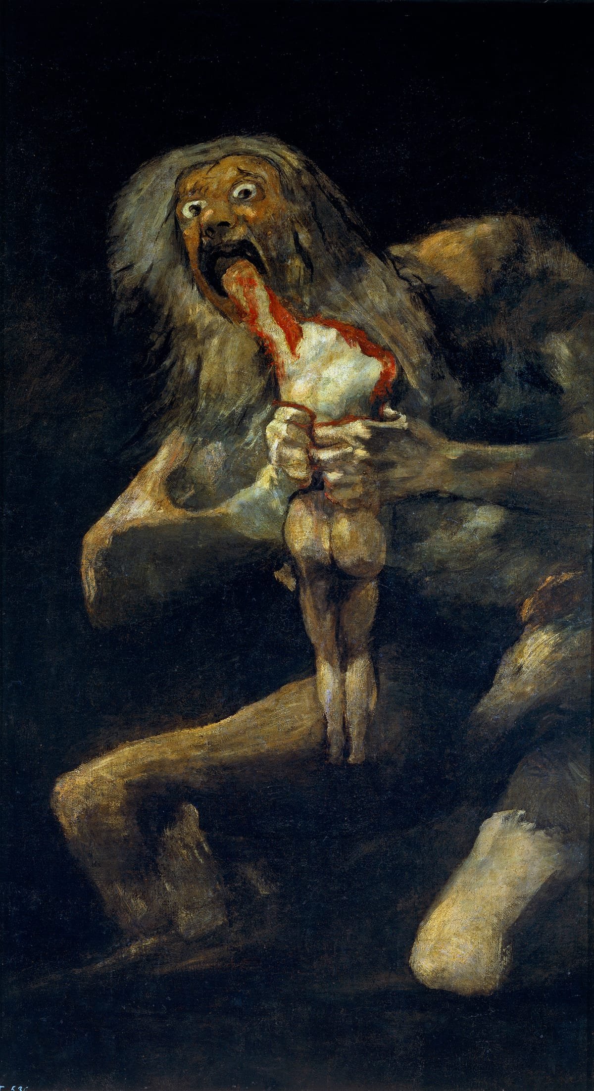 tableaux-de-portraits - Saturne dévorant un de ses fils — Francisco de Goya - Goya y Lucientes, Francisco de