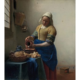  - La Laitière, 1660 - Johannes Vermeer - Vermeer, Johannes
