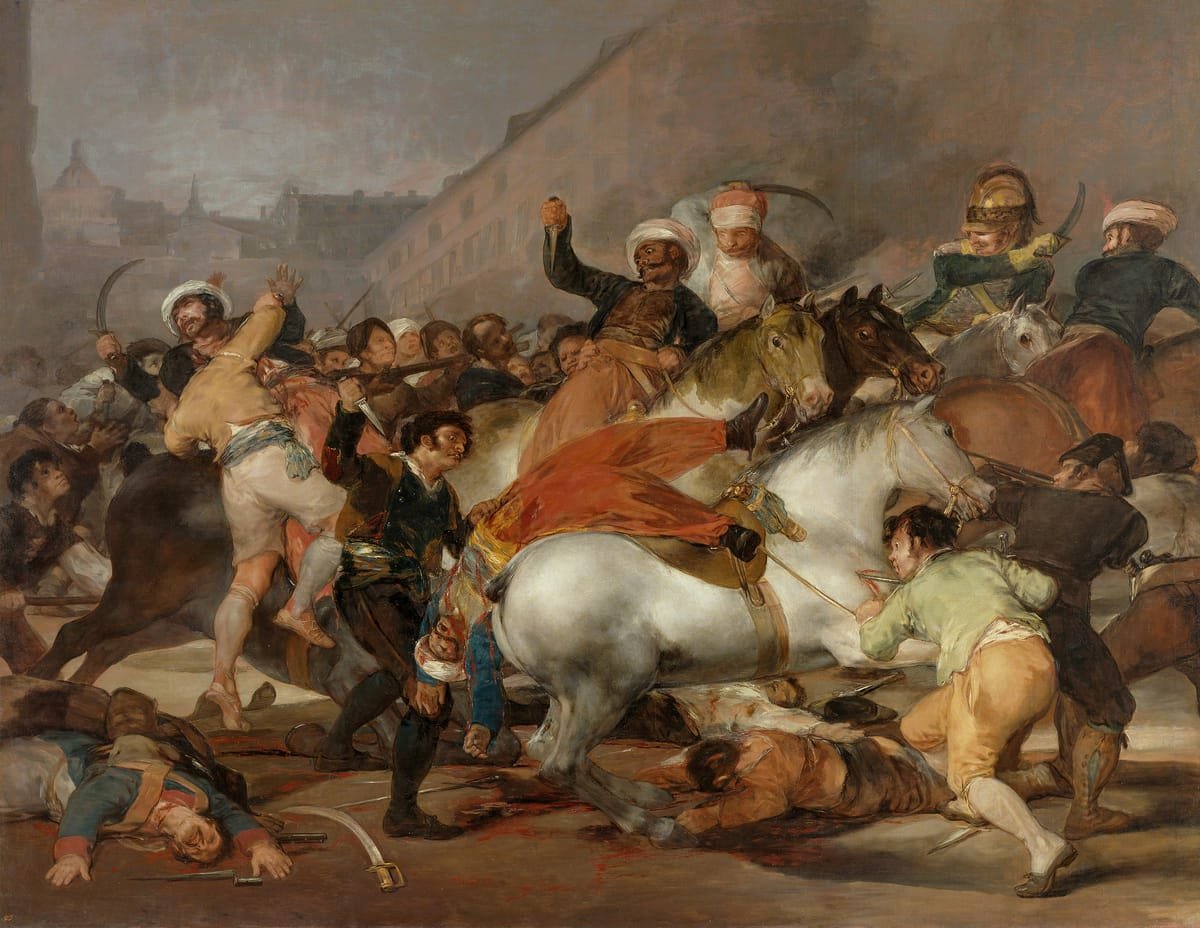 tableaux-de-portraits - Tableau -El 2 de mayo de 1808, la carga de los Mamelucos-, Francisco de Goya y Lucientes - Goya y Lucientes, Francisco de