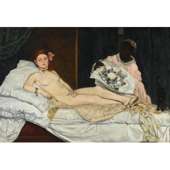 Tableaux de Nus - 	Tableau de Nus - Olympia, 1863, Eduard Manet - Manet, Eduard