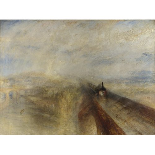 Tableau -Pluie, Vapeur et Vitesse - Le Grand Chemin de fer de l'Ouest-, Joseph M. William Turner