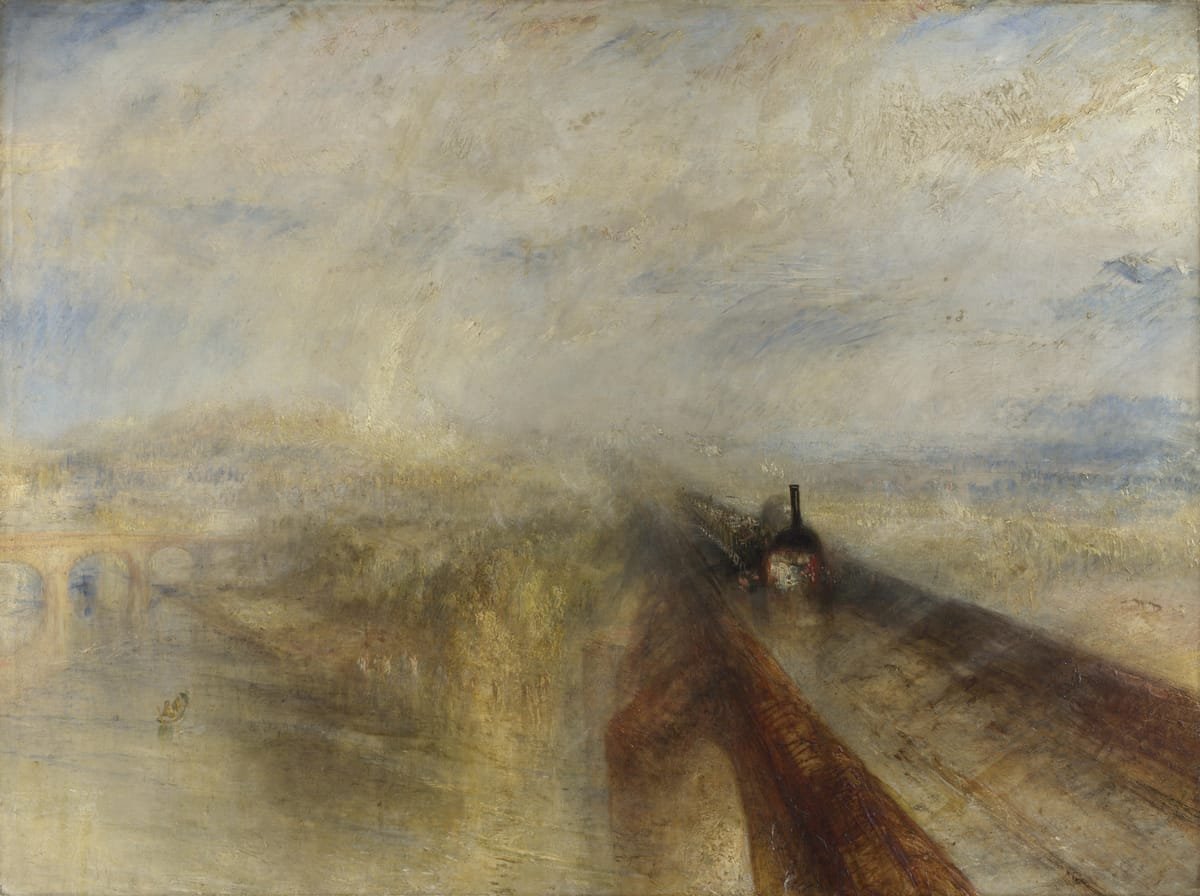 tableaux-de-paysages - Tableau -Pluie, Vapeur et Vitesse - Le Grand Chemin de fer de l'Ouest-, Joseph M. William Turner - Turner, Joseph M. William