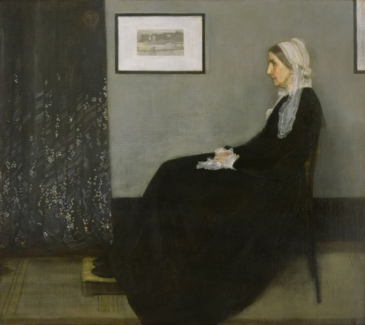 tableaux-de-portraits - Tableau -The painter's mother Anna Mathilda McNeill (1804-1881).-, James Abbot McNeill Whistler - Whistler, James Abbot McNeill
