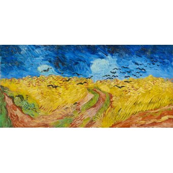 - Tableau -Champ de blé avec des corbeaux, 1890-, Vincent Van Gogh - Van Gogh, Vincent