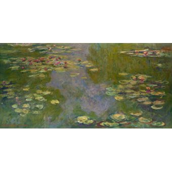 Tableaux de Paysages - Tableau de Paysages - Les Nymphéas, 1919, Claude Monet - Monet, Claude