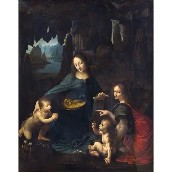 Tableau -Salvator Mundi, c.1500, huile sur noix-, Leonardo da Vinci