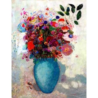 Tableaux pour Chambre - Tableau -El jarrón turquesa-, Odilon Redon - Redon, Odilon