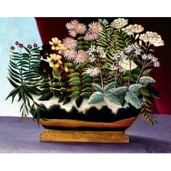  - Tableau - Fleurs de poète, 1890 -, Henri Rousseau - Rousseau, Henri