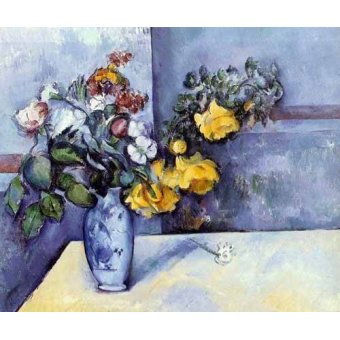  - Tableau -Fleurs dans un vase-, Paul Cezanne - Cezanne, Paul
