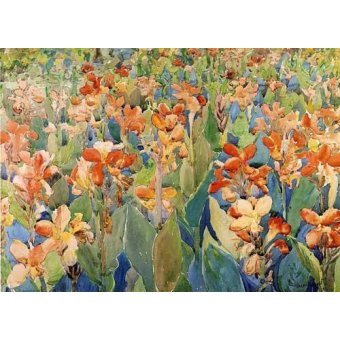 Tableaux Mappemondes - Tableau -Cama de flores-, Maurice Prendergast - Prendergast, Maurice
