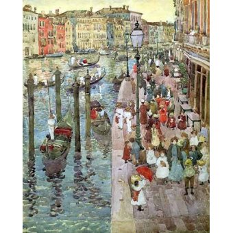 Tableaux Mappemondes - Tableau -Gran Canal de Venecia, 2-, Maurice Prendergast - Prendergast, Maurice