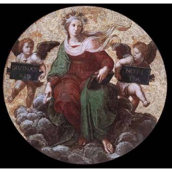 Tableaux Mappemondes - Tableau -Stanza della Segnatura - Theology-, Sanzio da Urbino Raffael Raphaël - Raphaël, Sanzio da Urbino Raffael