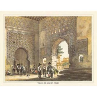 Tableaux Mappemondes - Tableau -Taller del moro en Toledo-, Jenaro Perez de Villaamil - Villaamil, Jenaro Perez de