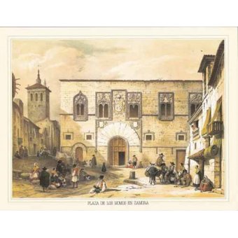 Tableaux Mappemondes - Tableau -Plaza de los Momos en Zamora-, Jenaro Perez de Villaamil - Villaamil, Jenaro Perez de