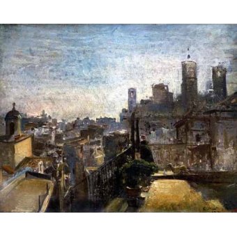  - Tableau -Barcelona desde una azotea de la riera de Sant Joan-, Ramón Marti y Alsina - Marti y Alsina, Ramón