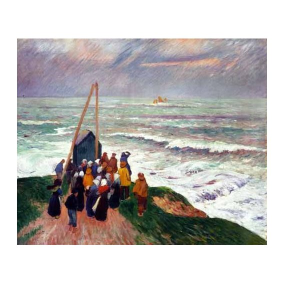 pinturas de paisagens marinhas - Quadro -Barcelona desde una azotea de la riera de Sant Joan-