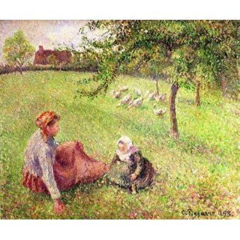  - Tableau -La bergère des oies-, Camille Pissarro - Pissarro, Camille