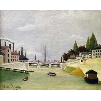  - Tableau -Pont de Paris-, Henri Rousseau - Rousseau, Henri