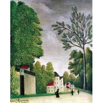  - Tableau -Escena en una calle de pueblo-, Henri Rousseau - Rousseau, Henri
