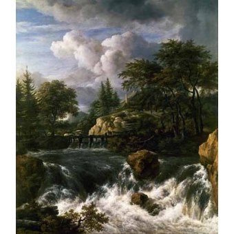  - Tableau -Paisaje con una cascada-, Jacob van Ruisdael - Ruisdael, Jacob van