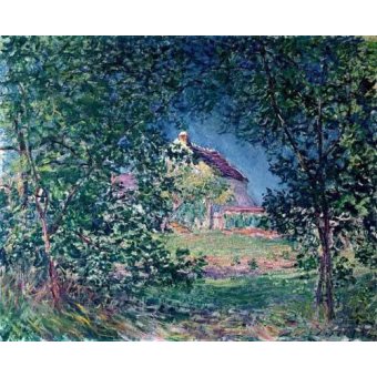 Tableaux de Paysages - Tableau -Lindero del bosque en la primavera-, Alfred Sisley - Sisley, Alfred