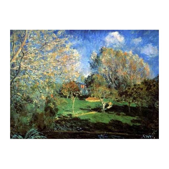 pinturas de paisagens - Quadro -Garden-