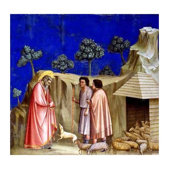 imagens religiosas - Quadro -Joachim retires to the sheepfold-