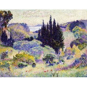  - Tableau -Cipreses en abril-, Henri Edmond Cross - Cross, Henri Edmond