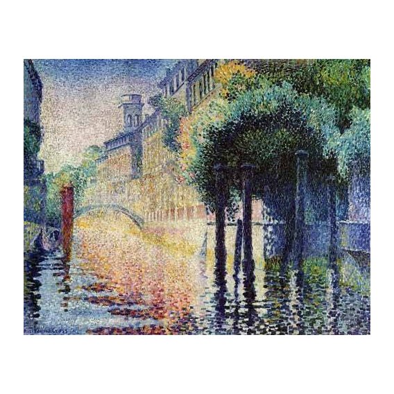 pinturas de paisagens - Quadro -Rio San Trovaso en Venecia-