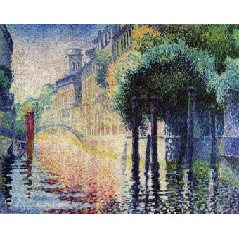  - Tableau -Rio San Trovaso en Venecia-, Henri Edmond Cross - Cross, Henri Edmond