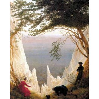  - Tableau -Kreidefelsen auf Rügen-, Caspar David Friedrich - Friedrich, Caspar David