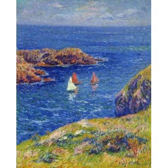  - Tableau -Día tranquilo en Quessant-, Henri Moret - Moret, Henri