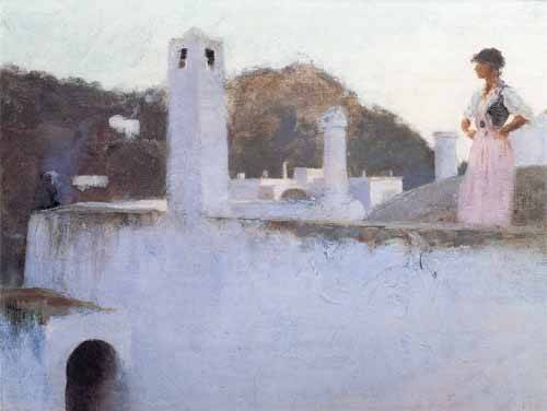 tableaux-de-paysages - Tableau -Vista de Capri-, John Singer Sargent - Sargent, John Singer