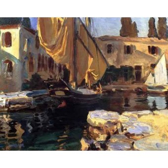  - Tableau -Un barco con vela dorada-, John Singer Sargent - John Singer Sargent