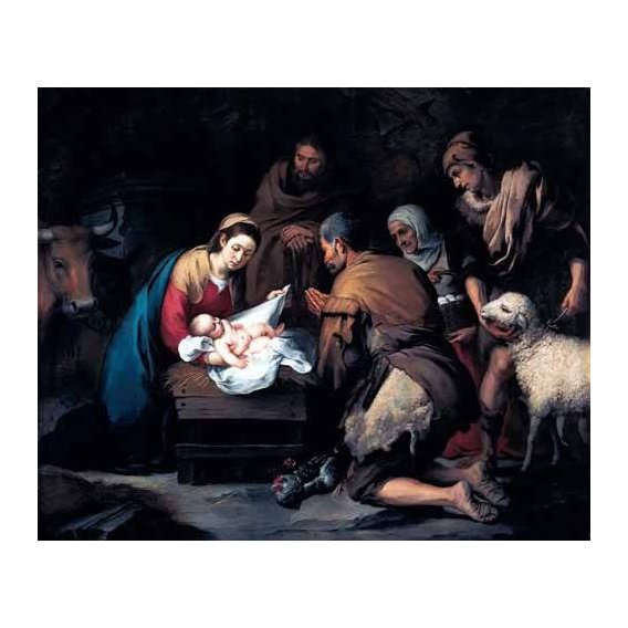 imagens religiosas - Quadro -Adoración de los pastores-