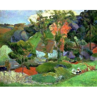  - Tableau -Paisaje en Pont Aven-, Paul Gauguin - Gauguin, Paul