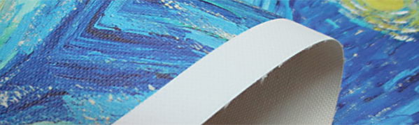 Toile artistique vernie avec texture