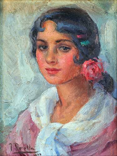 Achetez Tableau Portrait d'une femme, Joaquin Sorolla