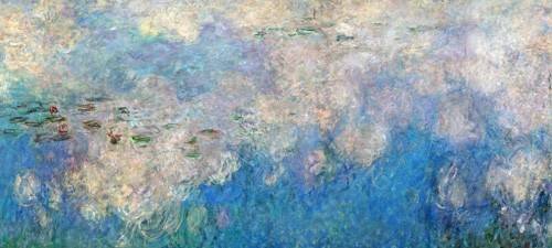 Tableau -Nymphéas - Les Nuages- | Reproductions de Tableaux de paysages pour la decoration