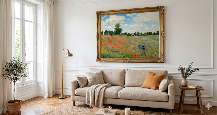Quelle taille de tableau choisir pour un salon ?
