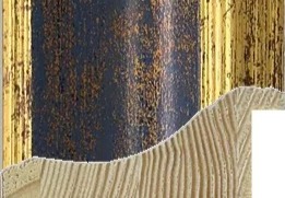 15.BLEU BORDURES OR (69X31MM) - A 5820-7381